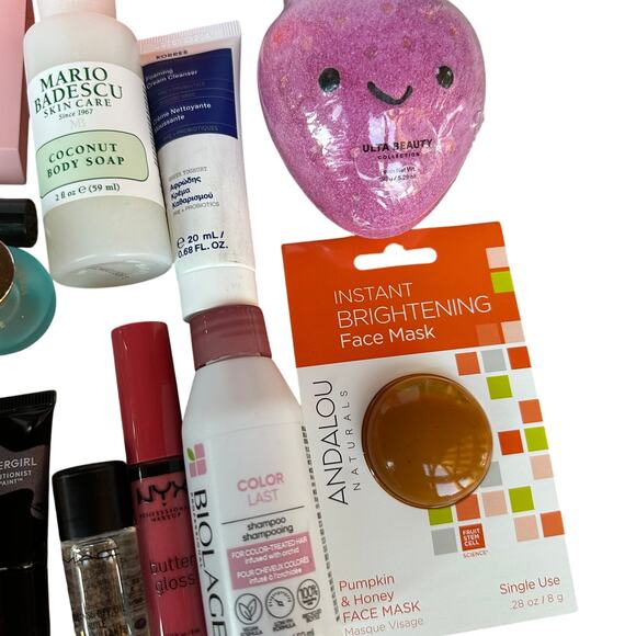 14 piece Beauty Bundle Sample Sizes Travel Size Variety Pack Haircare Skincare - Picture 2 of 6